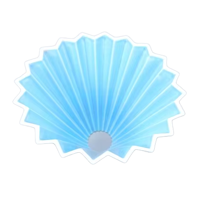 Dripper Origami – 2 Tazas - Celeste