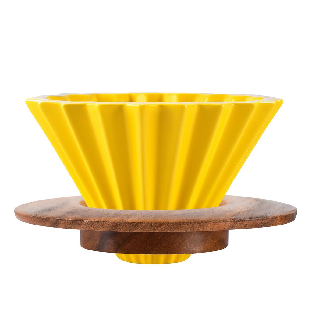 Dripper tipo Origami – 2 Tazas - Amarillo