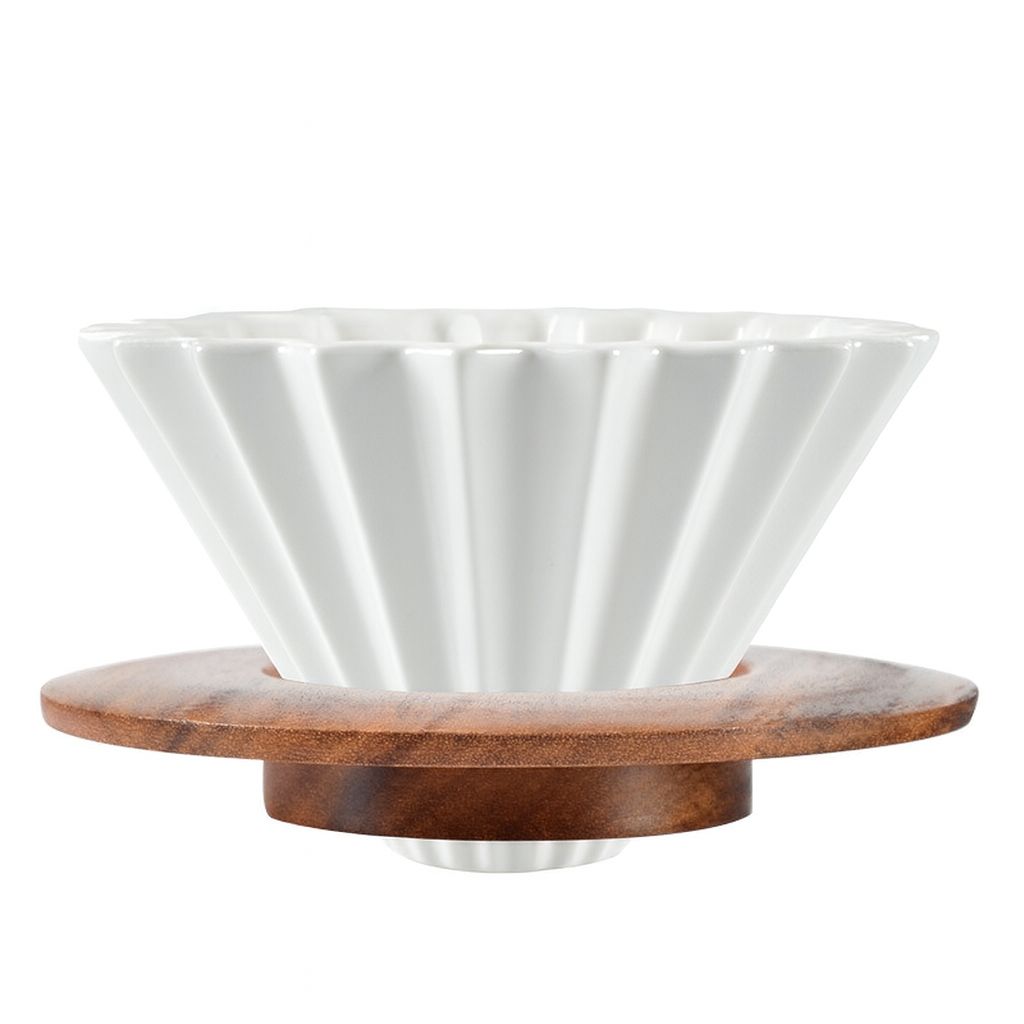 Dripper tipo Origami – 2 Tazas - Blanco