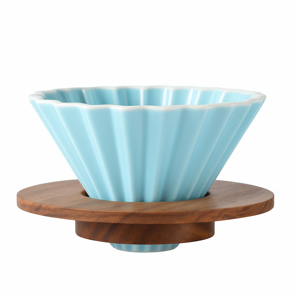 Dripper tipo Origami – 2 Tazas - Celeste