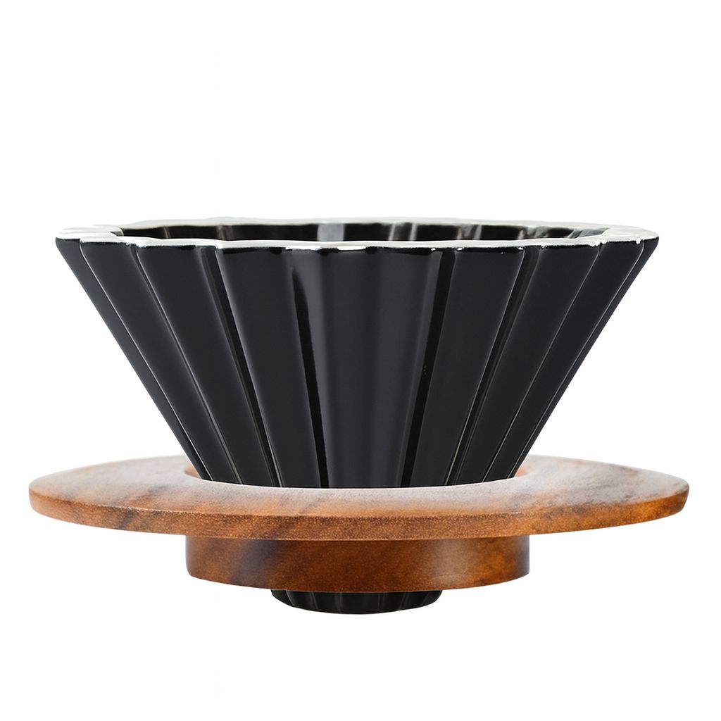 Dripper tipo Origami – 2 Tazas - Negro