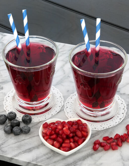 Blueberry Pomegranate Slushy
