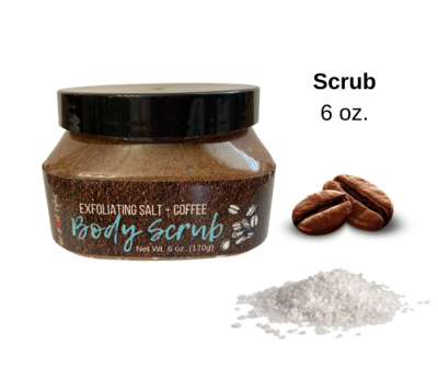 Exfoliating Salt + Coffee Body Scrub Exfoliating Salt + Coffee Body Scrub