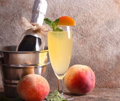 Peach Mango Bellini Slushy