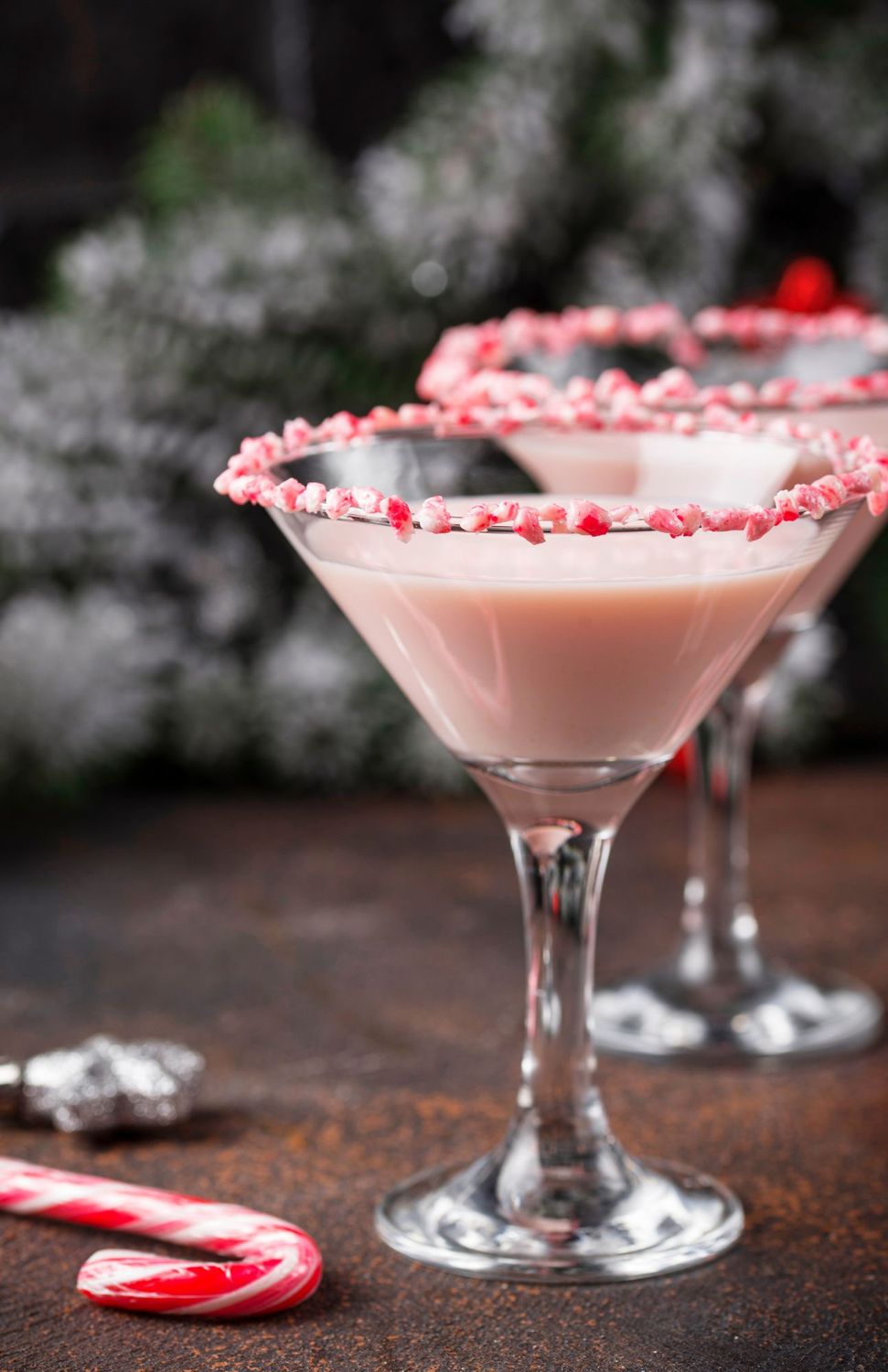 Candy Cane Martini Slushy