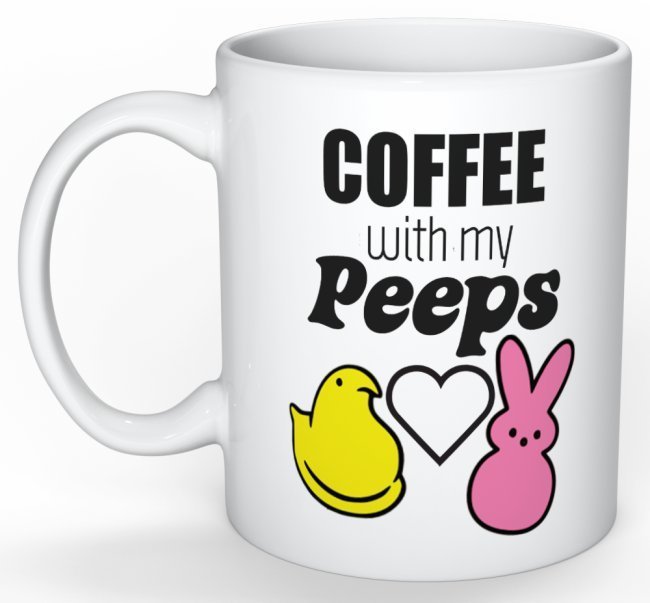 BREWtiful Coffee Coffee With my Peeps Mug