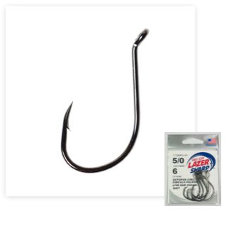 Eagle Claw Lazer Sharp Octopus black L2BGH G pack
