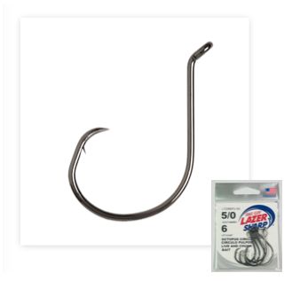 Eagle Claw Lazer Sharp Octopus circle non offset L7228BPGH G pack