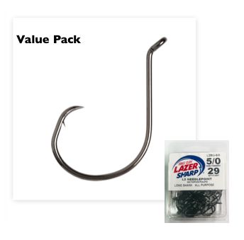 Eagle Claw Lazer Sharp Octopus circle in-line  L7228BPUH U Value pack