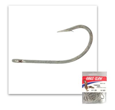 Eagle Claw 6026TU Tarpon Ultra gauge lure hook 25pk