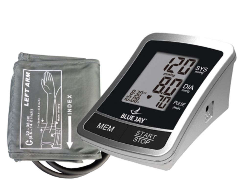 Full Automatic Blood Pressure w/4 &quot;AAA&quot; Blue Jay Brand
