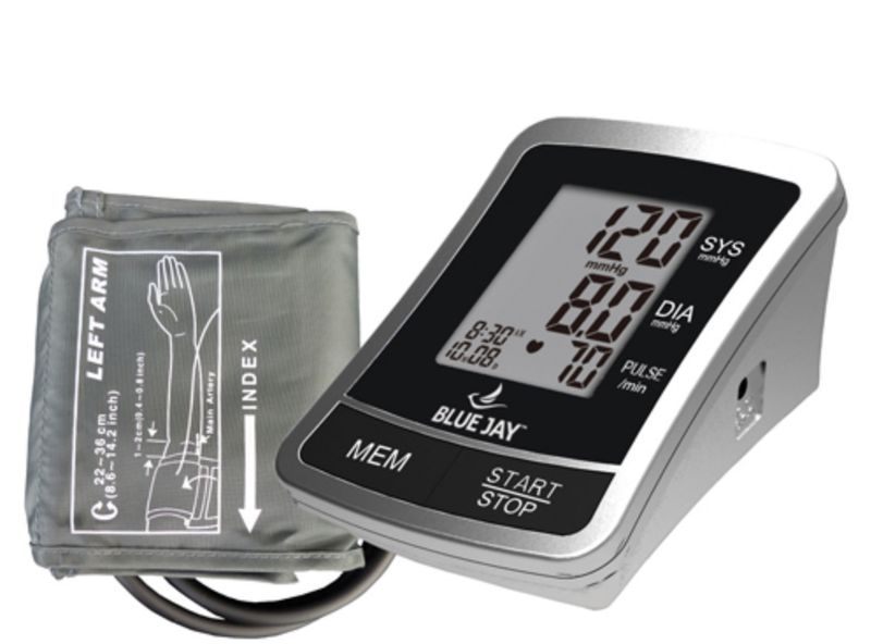Full Automatic Blood Pressure w/4 &quot;AAA&quot; Blue Jay Brand