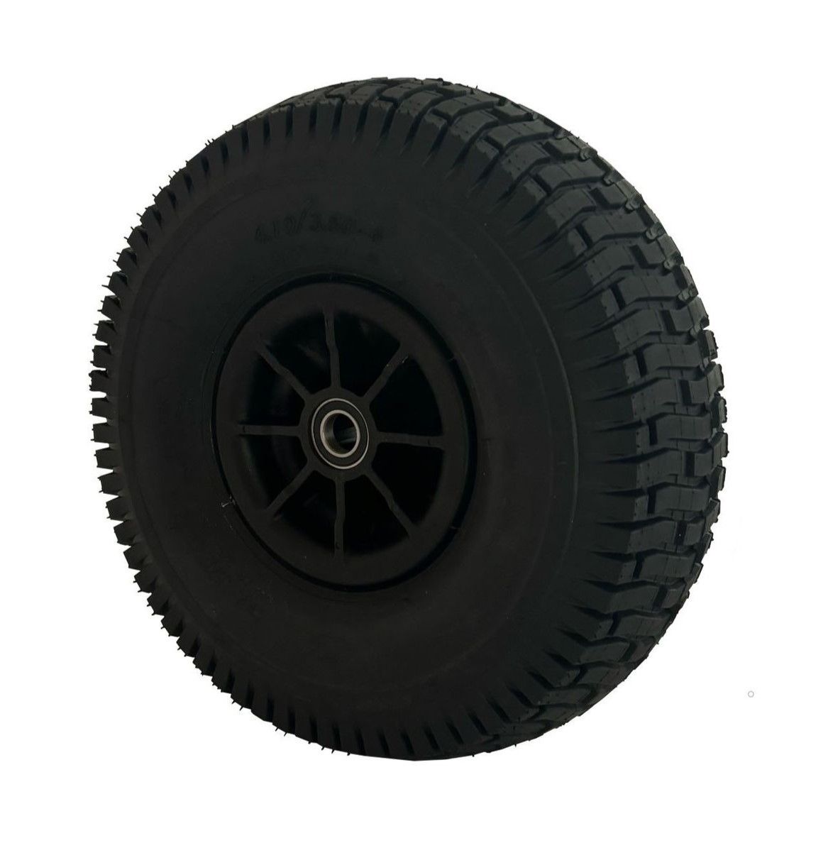 Black complete wheel for Speedy/wheelbarrow/base wagon with black rim and ball bearing in the middle