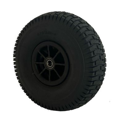 Black complete wheel for Speedy/wheelbarrow/base wagon with black rim and ball bearing in the middle
