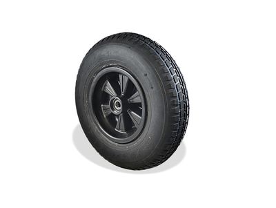 Dino-Cars GoKart Komplettrad Leichtlaufprofil Rad mit schwarzer Felge und schwarzem Reifen mit Leichtlaufprofil