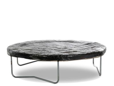 schwarze Wetterschutzhaube für rundes Dino Cars Trampolin