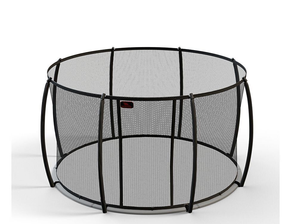 Dino-Cars trampoline safety net Black trampoline net with sturdy pole frames for securing