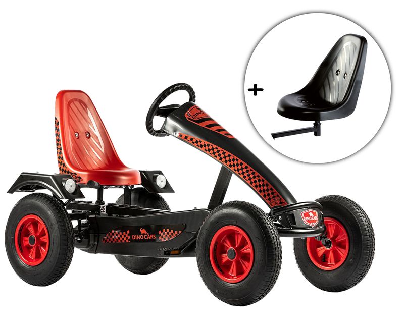 Dino-Cars GoKart Super Sport rot inkl. Zusatzsitz