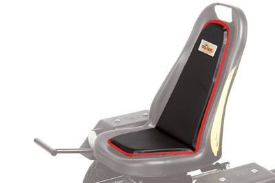 Dino-Cars Sitzpolster Schwarzes Sitzpolster mit rotem Rand für Dino Cars