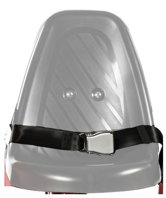 Dino-Cars Seat belt with eyelets Black seat belt with silver metal buckle