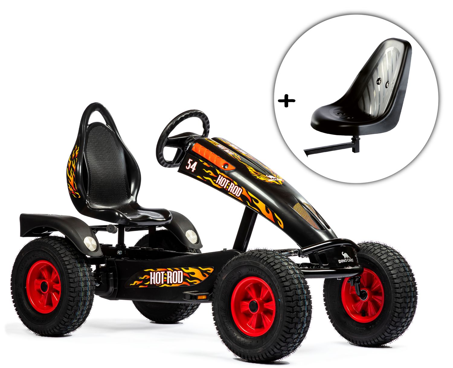 Dino-Cars GoKart Hot Rod inkl. Zusatzsitz