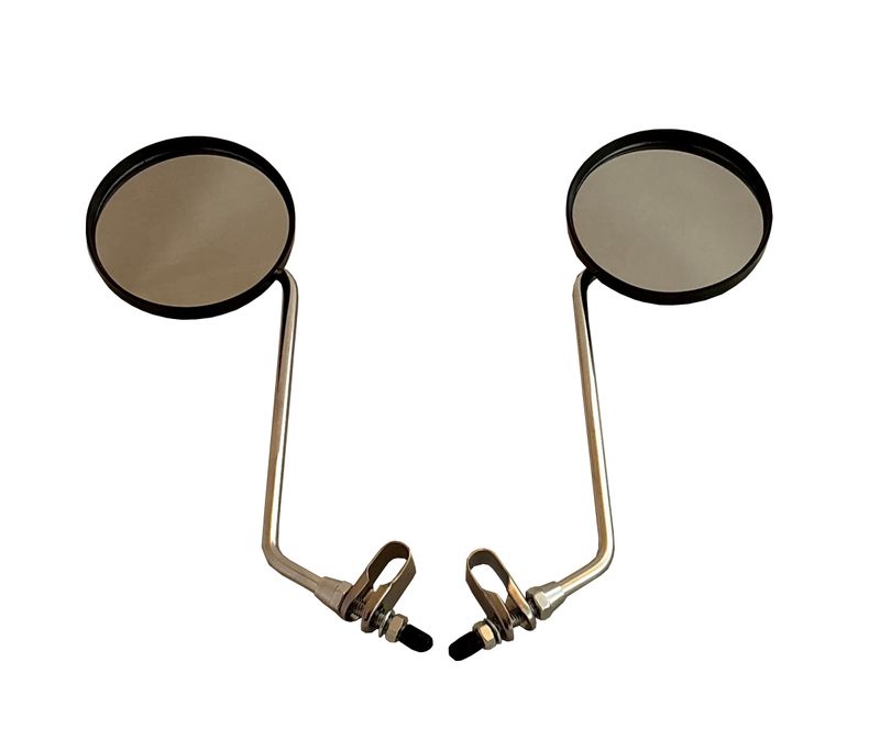 Silver mirror set suitable for Dino-Cars go-karts