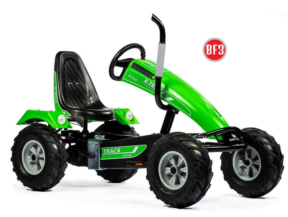 Dino-Cars GoKart Track (Grün) Dino Cars Track BF3 grün inklusive Auspuff , schwarzem Sitz und schwarzen Reifen mit grauen Felgen