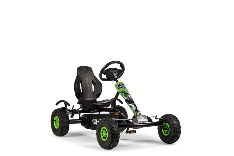 Dino Cars Speedy Offroad F, black frame with green stickers, black tires with green rims