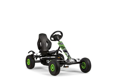 Dino Cars Speedy Offroad F, black frame with green stickers, black tires with green rims