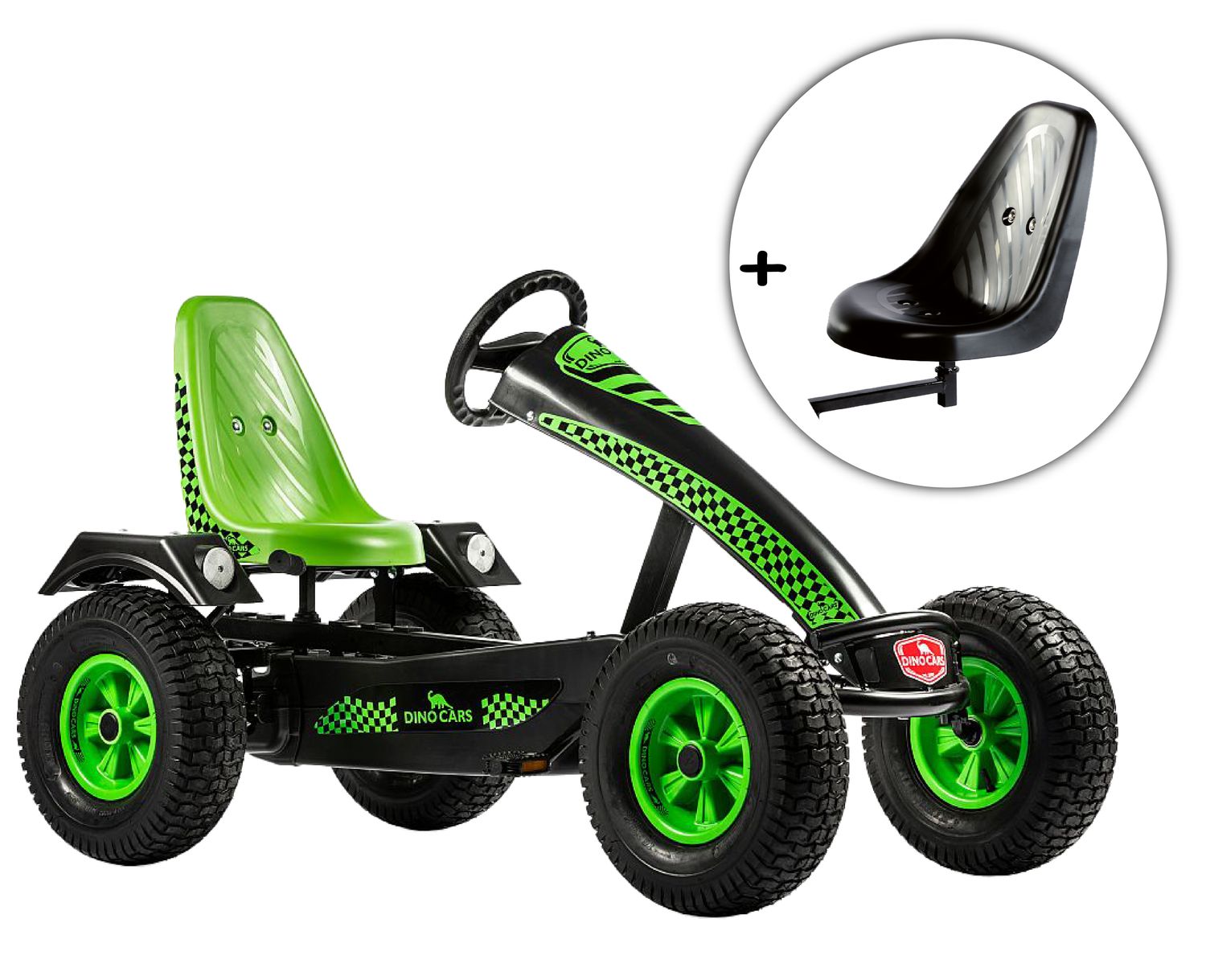 Dino-Cars GoKart Camaro grün inkl. Zusatzsitz