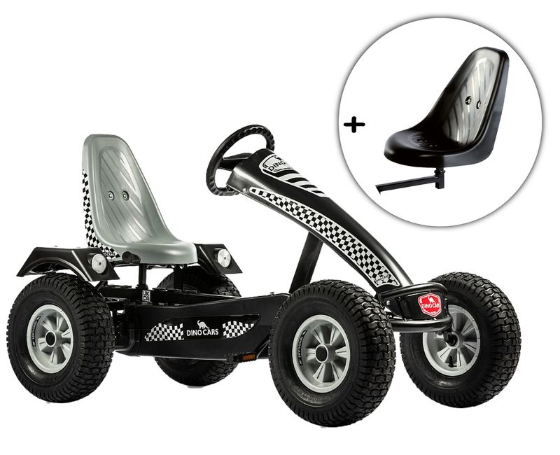 Dino-Cars GoKart Camaro grau inkl. Zusatzsitz