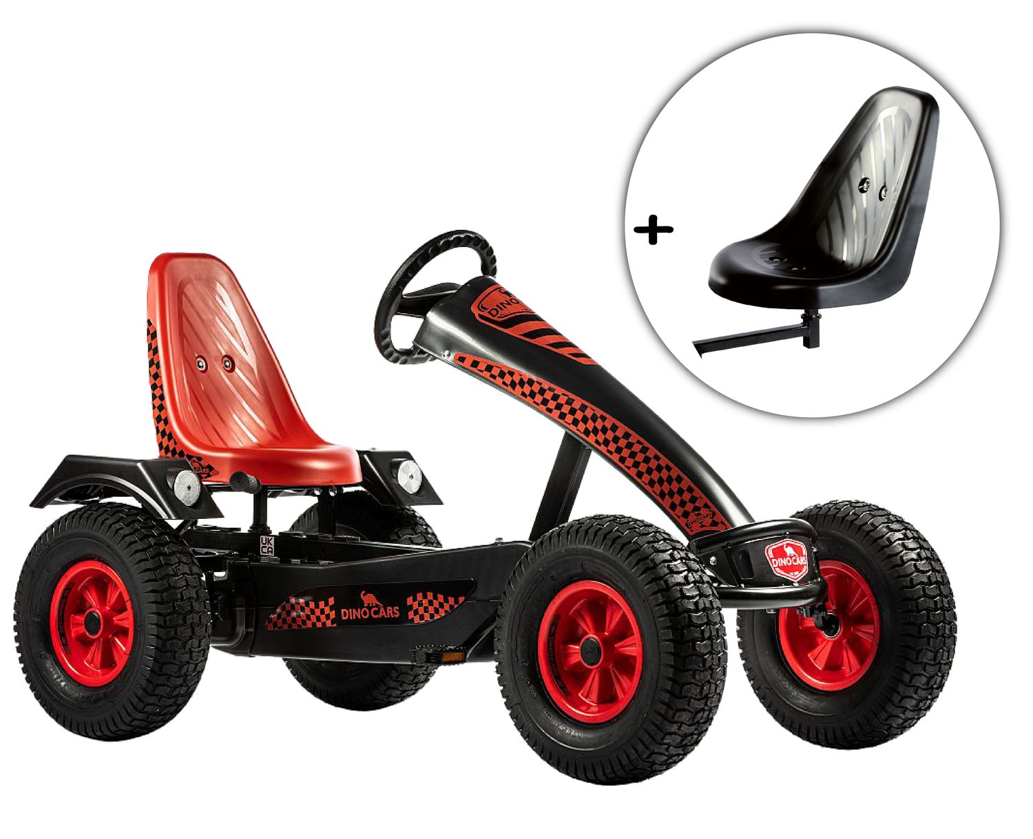 Dino-Cars GoKart Camaro rot inkl. Zusatzsitz