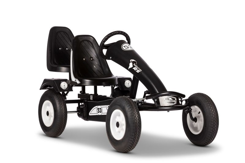 Dino-Cars GoKart Pan Americana incl. passenger seat Dino-Cars GoKart Pan Americana in black with white stickers and rims. The go-kart has an additional seat.