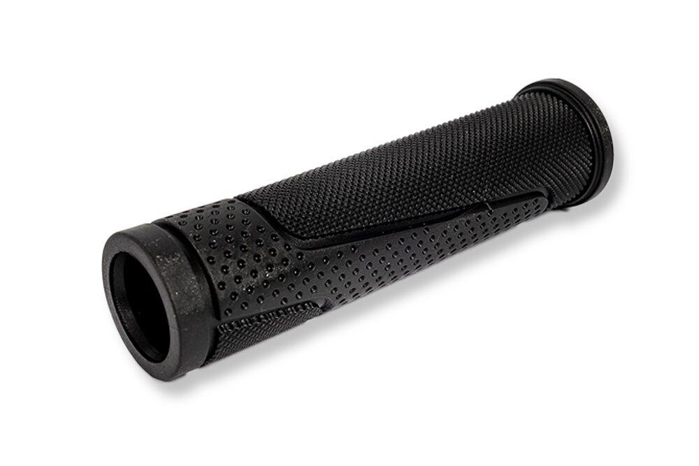 Black handle with non-slip pattern for gearshift and brake handle