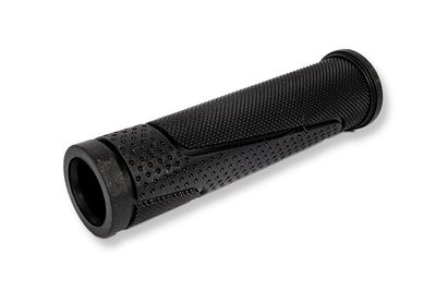 Black handle with non-slip pattern for gearshift and brake handle