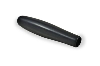 Black brake lever handle with smooth surface and slightly conical shape