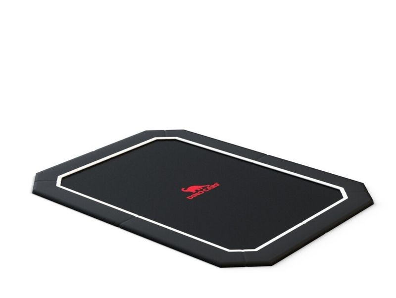 black rectangular Dino Cars Flat Level trampoline