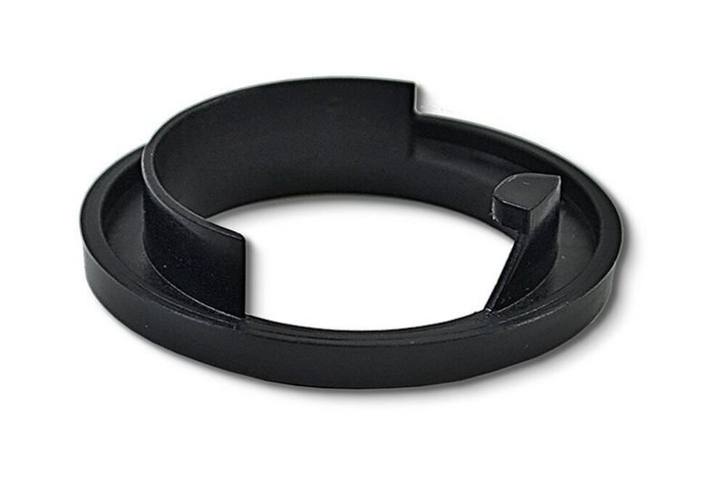 Schwarzer Gleitring aus Kunststoff für AF-NABE mit ringförmiger und segmentierter Form