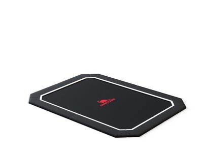 schwarzes rechteckiges Dino Cars Flat Level Trampolin