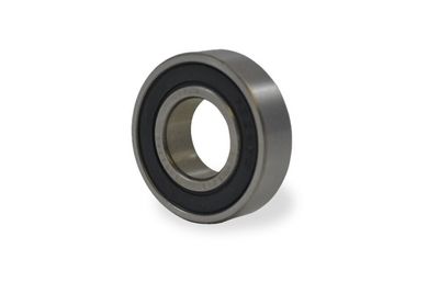 Ball bearing 6002 2RS with black seal, cylindrical made of metal