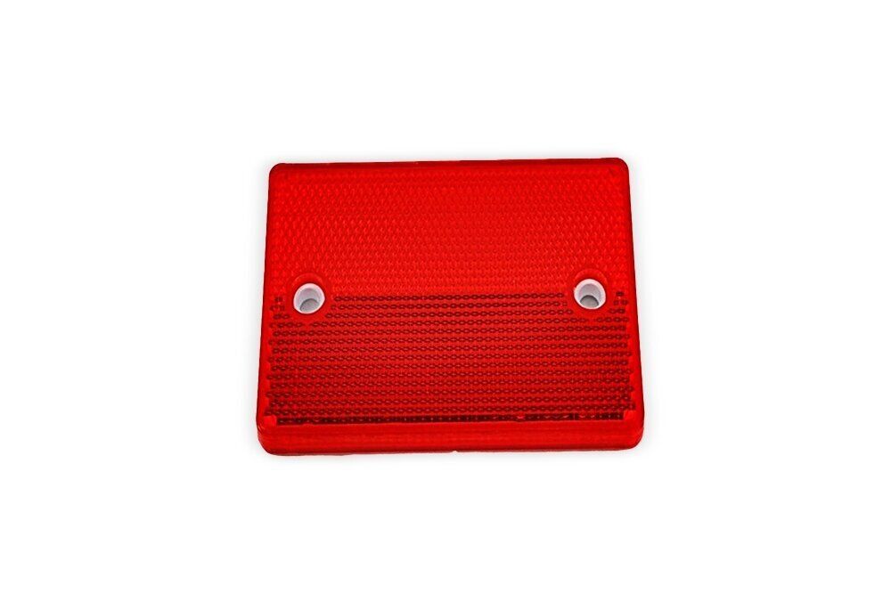 Dino-Cars Reflector Square (Red) red rectangular reflector with two mounting holes