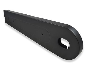 black closed plastic chain guard