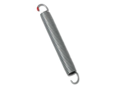 Dino-Cars galvanized spring A (215 mm Ø3.2 mm) Spring A for trampoline, 215 mm long, metal with hooks at both ends