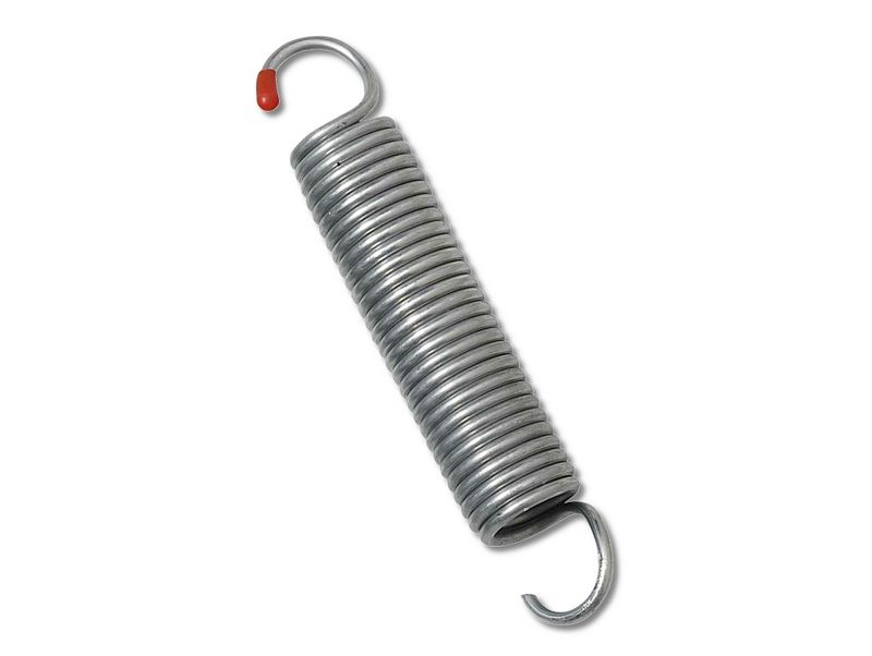 Spring B/C for trampoline, 178 mm long, with hooks at both ends, metal spiral