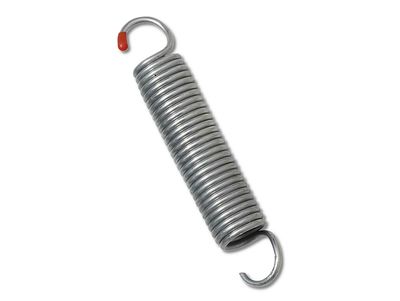 Spring B/C for trampoline, 178 mm long, with hooks at both ends, metal spiral