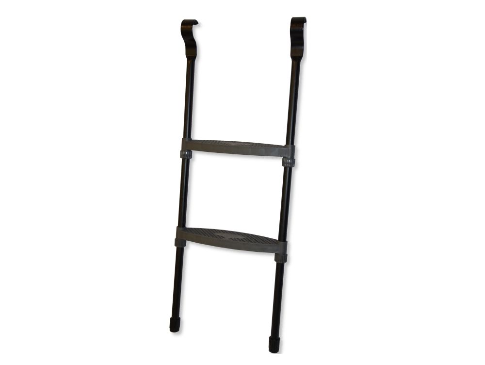 Ladder for trampoline with 360 and 430 cm diameter, two steps, fastening hook at the top