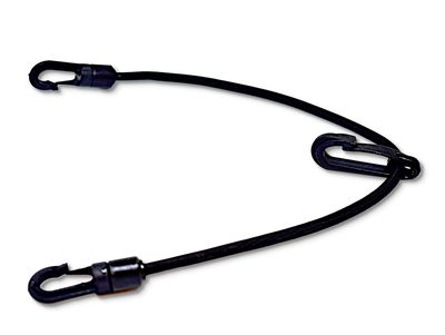 Dino-Cars closure for safety pad 20 cm (A) Black closure with elastic band for safety