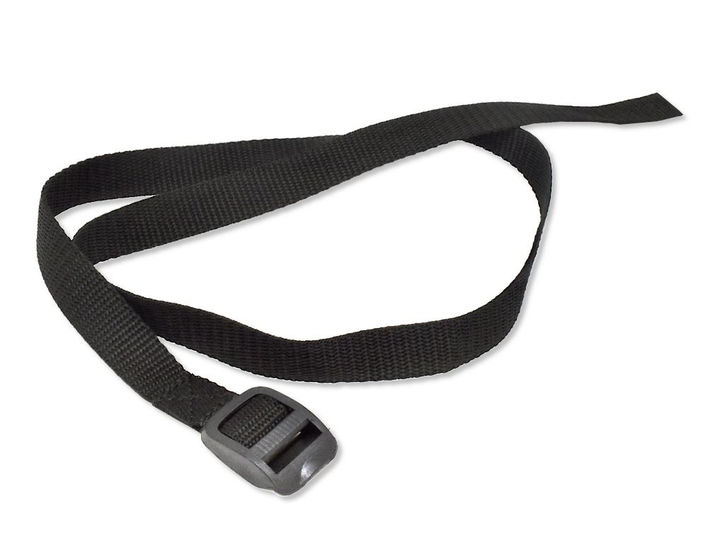 Dino-Cars Strap for safety net Black fastening strap with plastic buckle, suitable for trampoline safety net