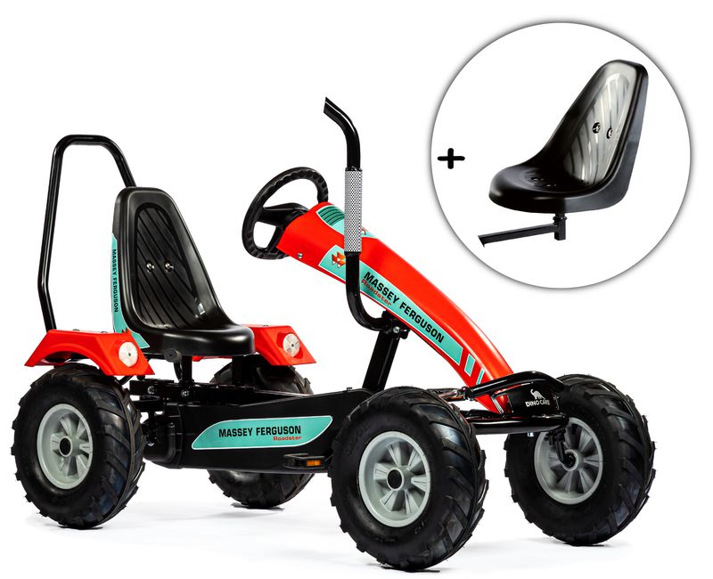 Dino-Cars GoKart Track Massey Ferguson inkl. Überrollbügel & Zusatzsitz 