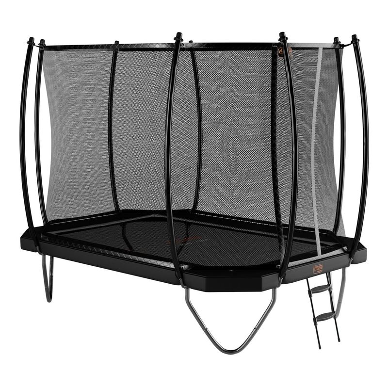 Avyna 305 x 225 cm Trampoline incl. safety net + ladder Black Avyna Trampoline with Safety Net and Ladder – Size 305 cm x 225 cm